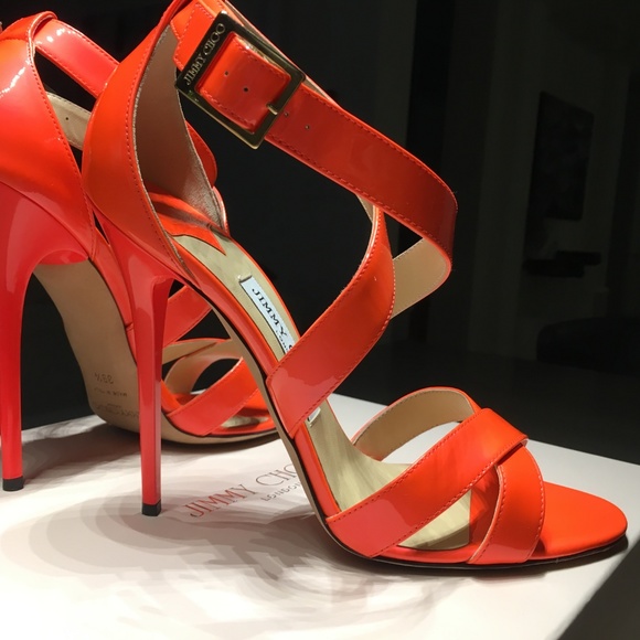 jimmy choo neon sandals